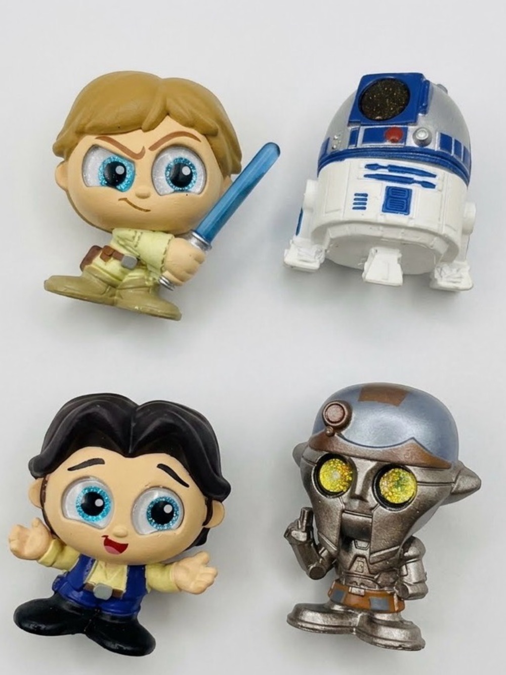 Star Wars Doorables Han Solo R2-D2 Luke Skywalker Prof HuYang set of 4